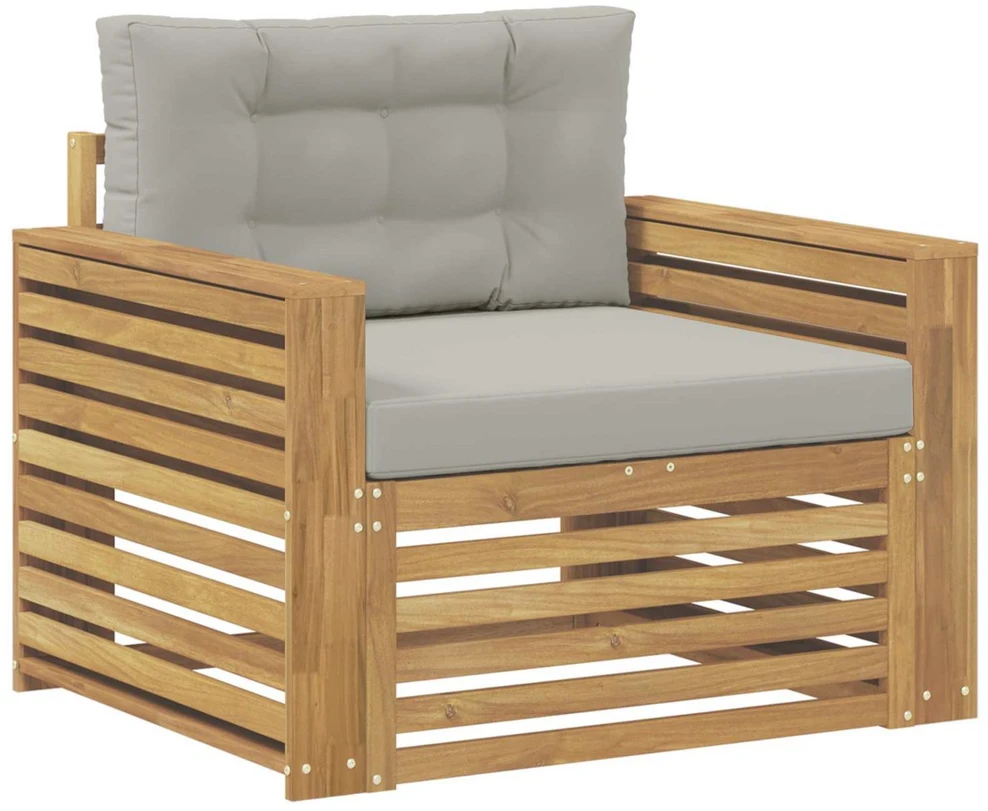 Lauko sofa Poliesteris Ruda ir šviesiai pilka
