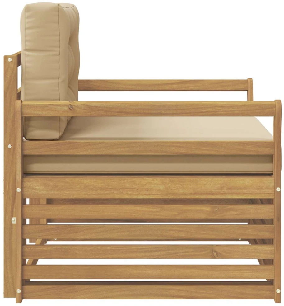 Lauko sofa Poliesteris Balta