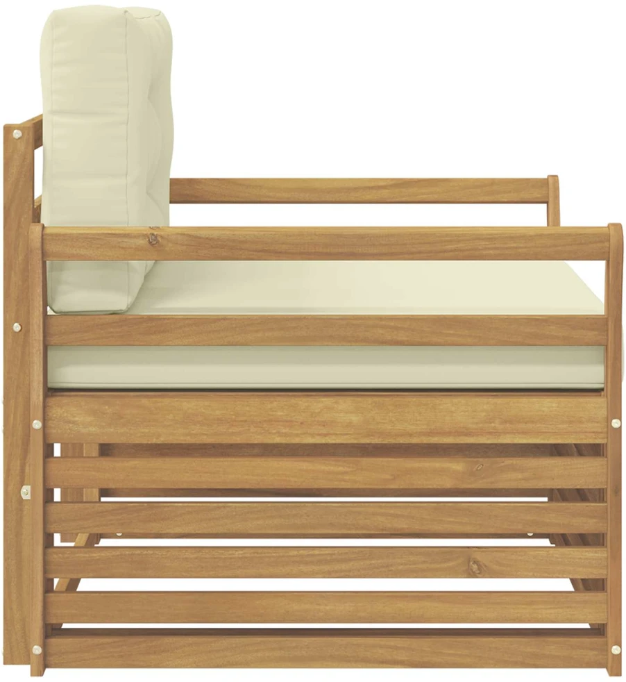 Lauko sofa Poliesteris Balta