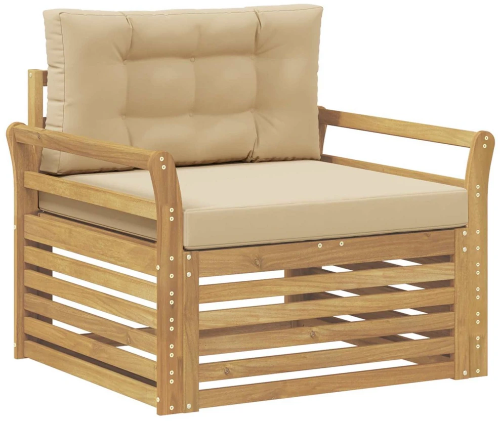 Lauko sofa Poliesteris Balta