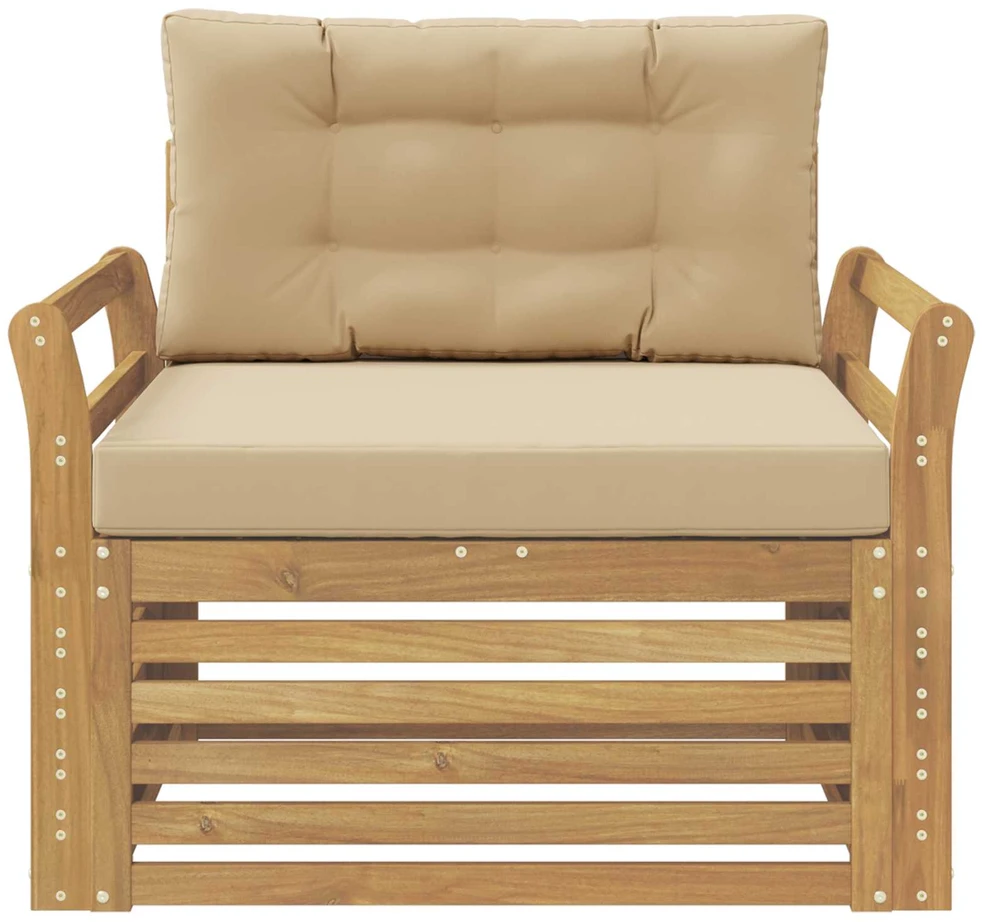 Lauko sofa Poliesteris Balta