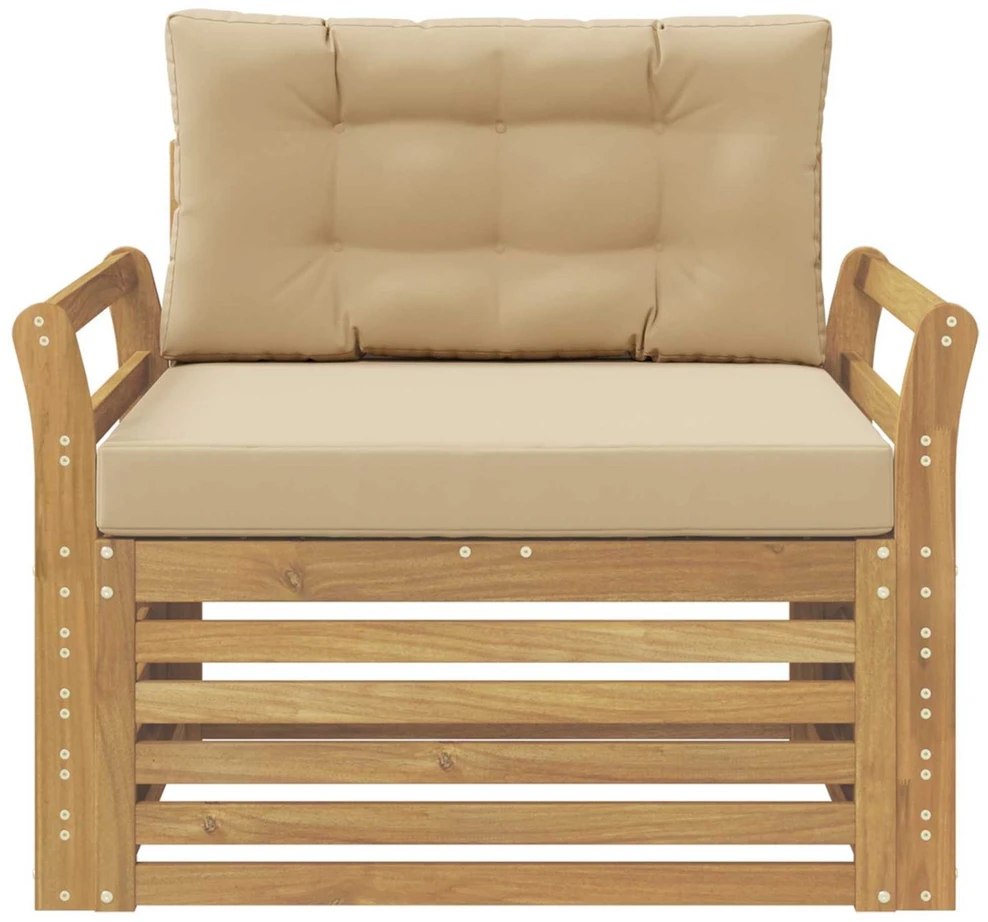 Lauko sofa Poliesteris Balta