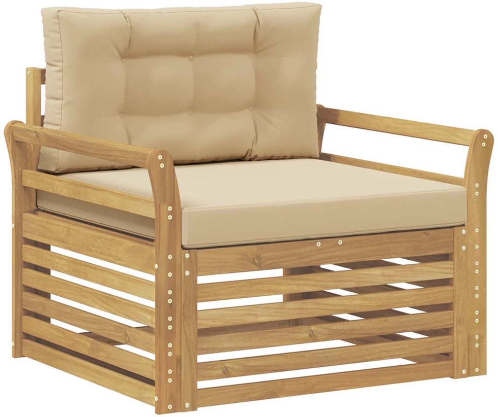 Lauko sofa Poliesteris Balta