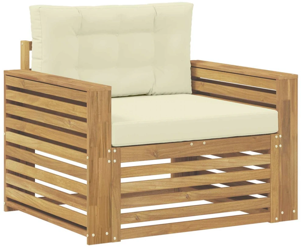 Lauko sofa Poliesteris Ruda ir kreminė