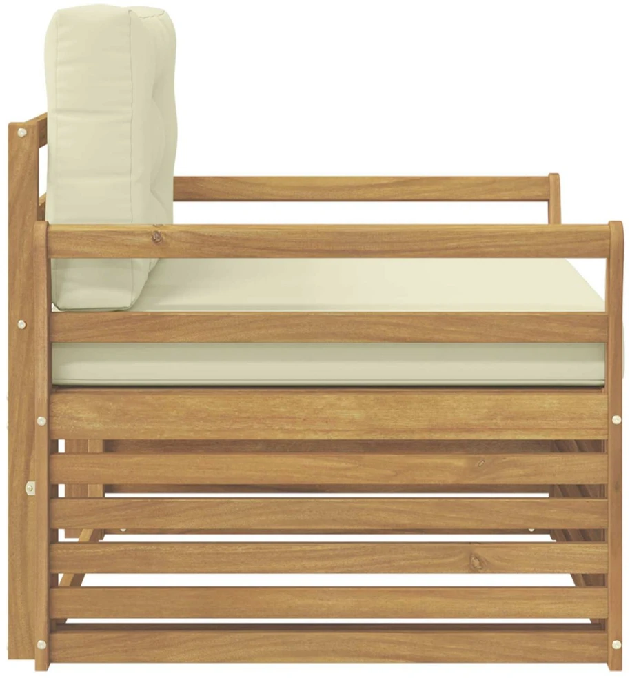 Lauko sofa Poliesteris Balta