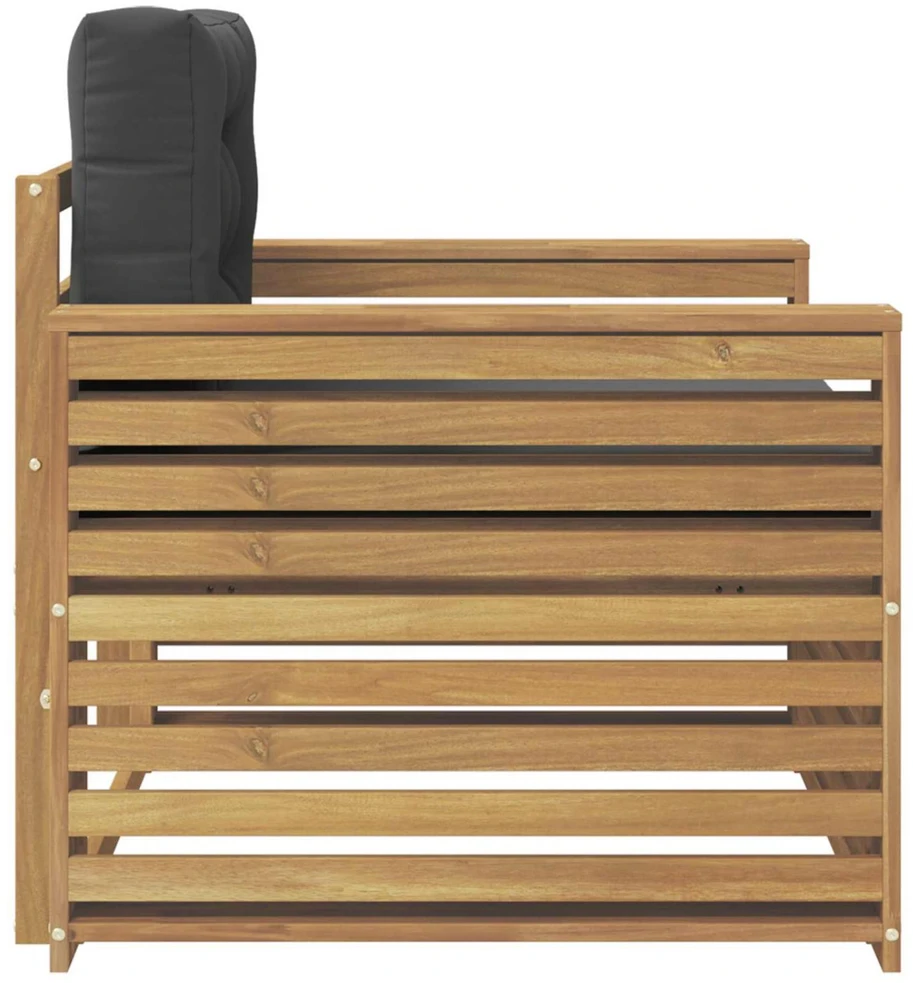 Lauko sofa Poliesteris Balta ir antracito