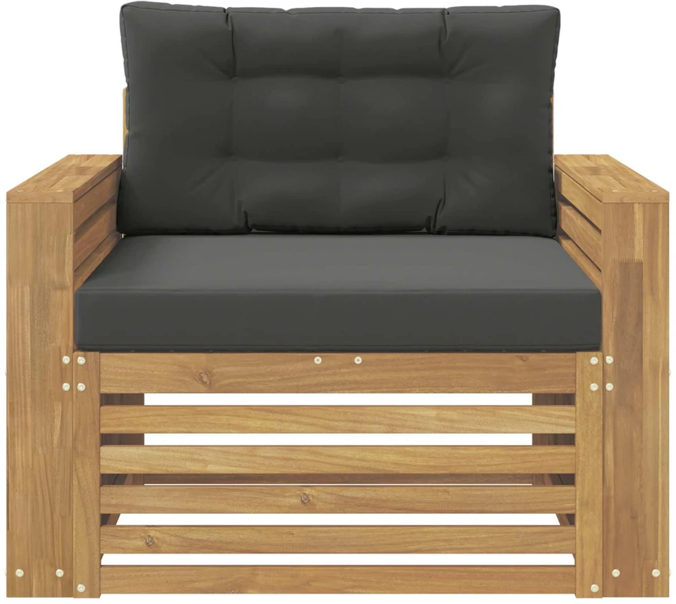 Lauko sofa Poliesteris Balta ir antracito