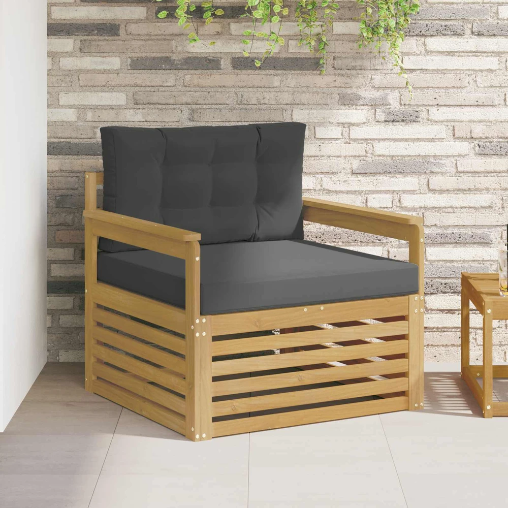 Lauko sofa Poliesteris Balta ir antracito