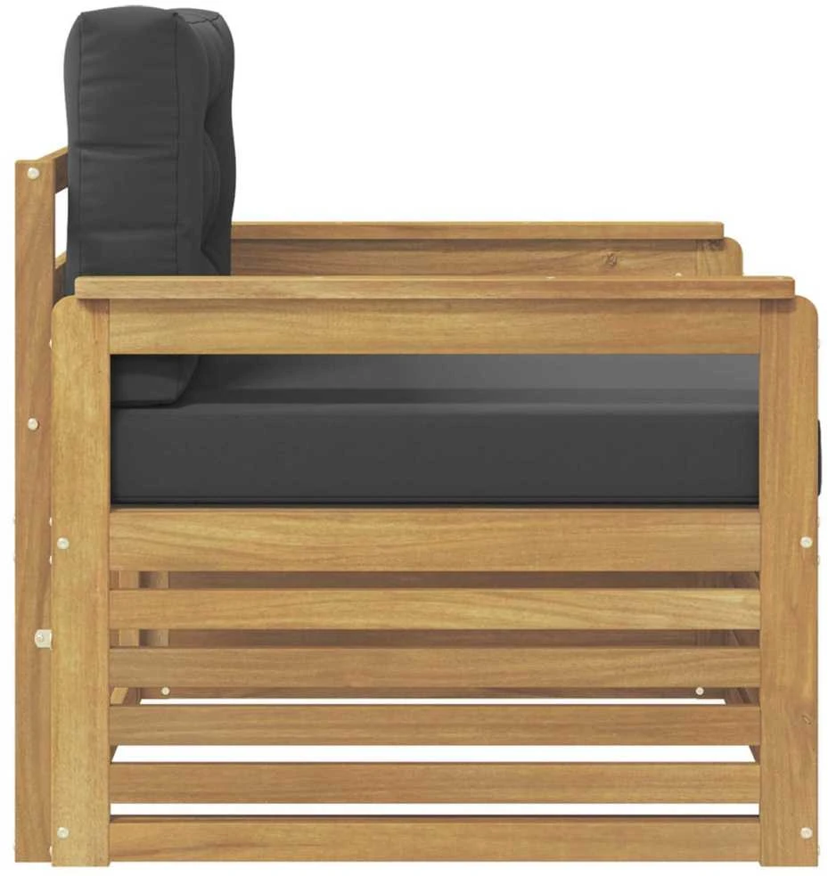 Lauko sofa Poliesteris Balta ir antracito