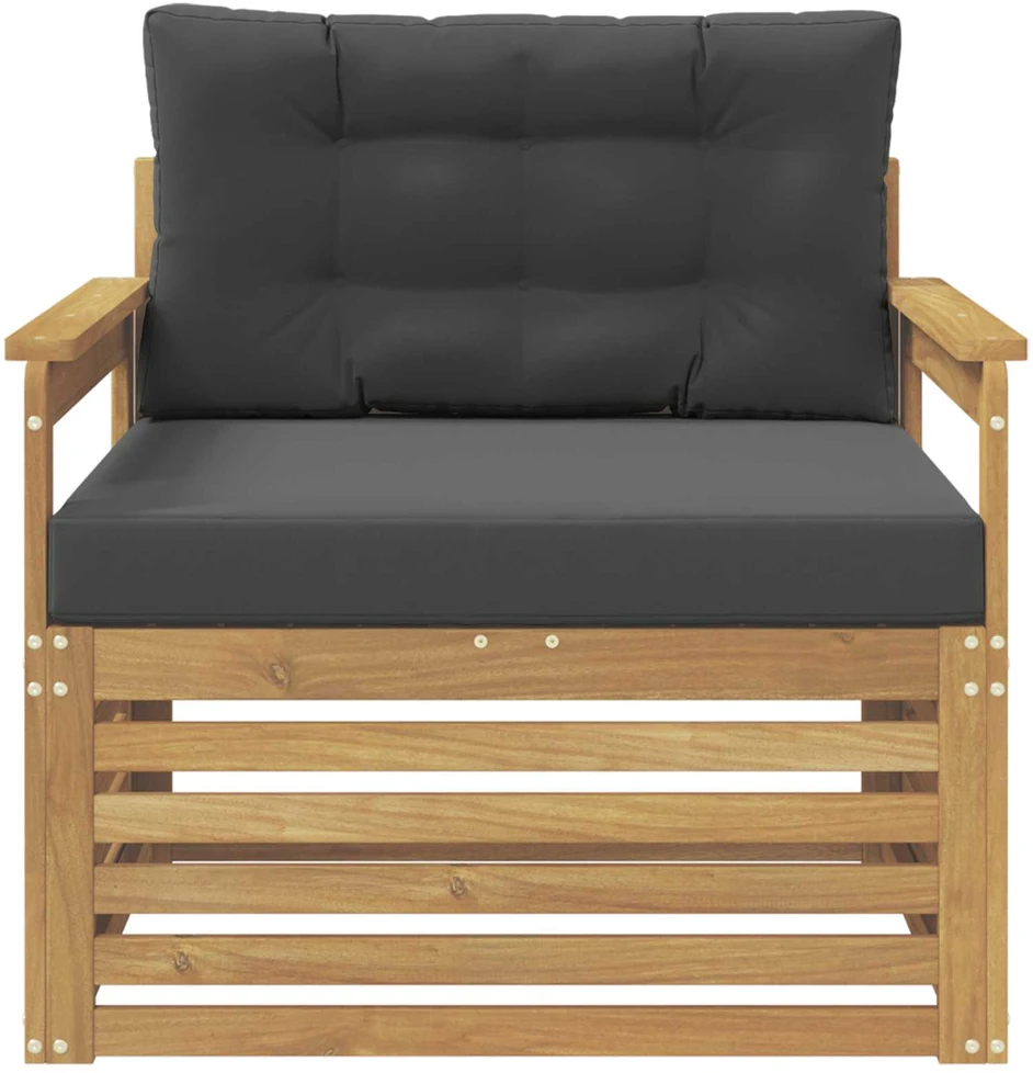 Lauko sofa Poliesteris Balta ir antracito