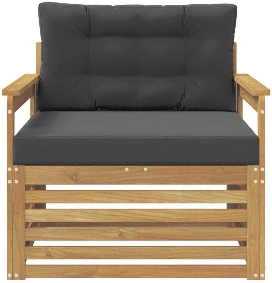 Lauko sofa Poliesteris Balta ir antracito