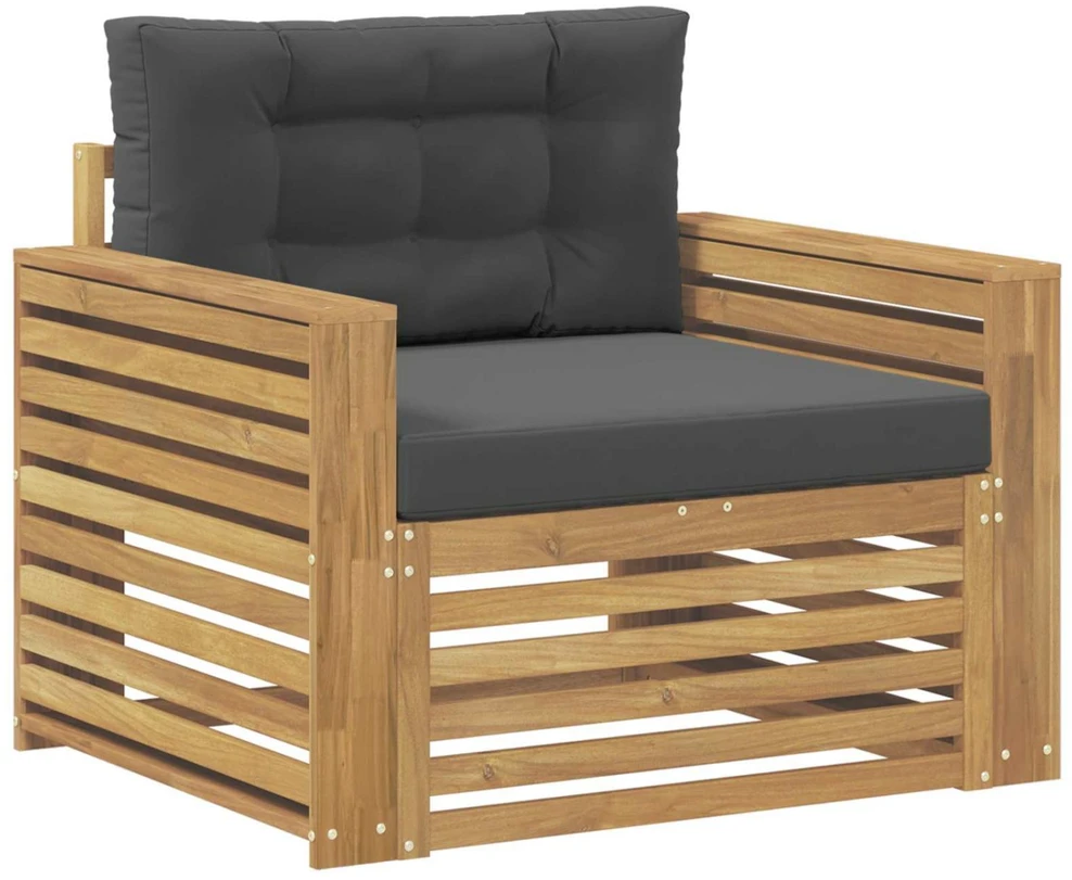 Lauko sofa Poliesteris Balta ir antracito