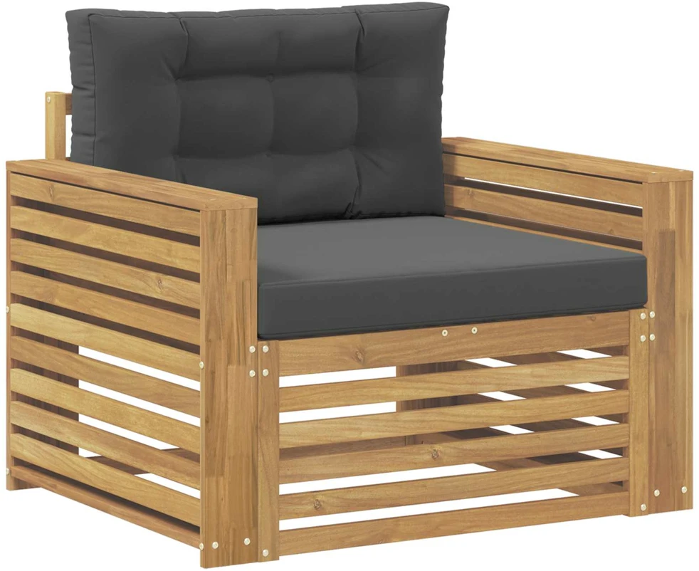 Lauko sofa Poliesteris Balta ir antracito