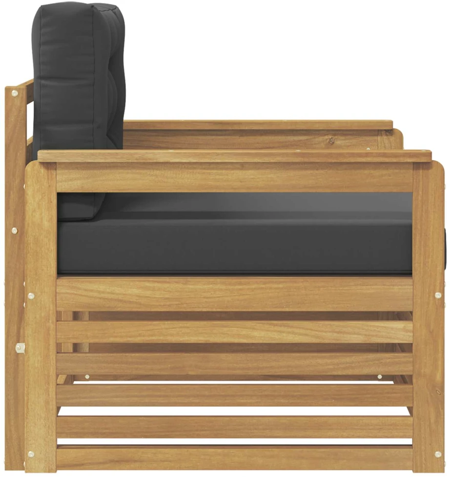 Lauko sofa Poliesteris Balta ir antracito
