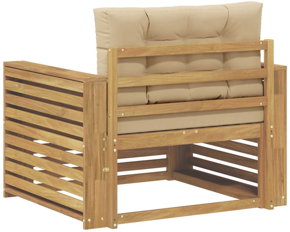 Lauko sofa Poliesteris Balta ir kreminė