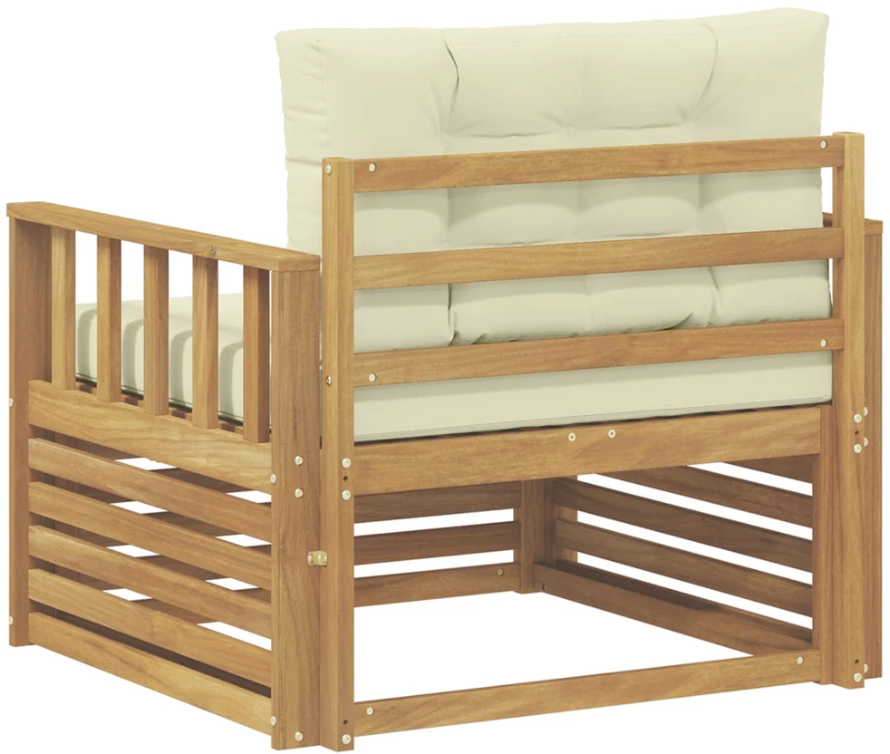 Lauko sofa Poliesteris Balta ir kreminė