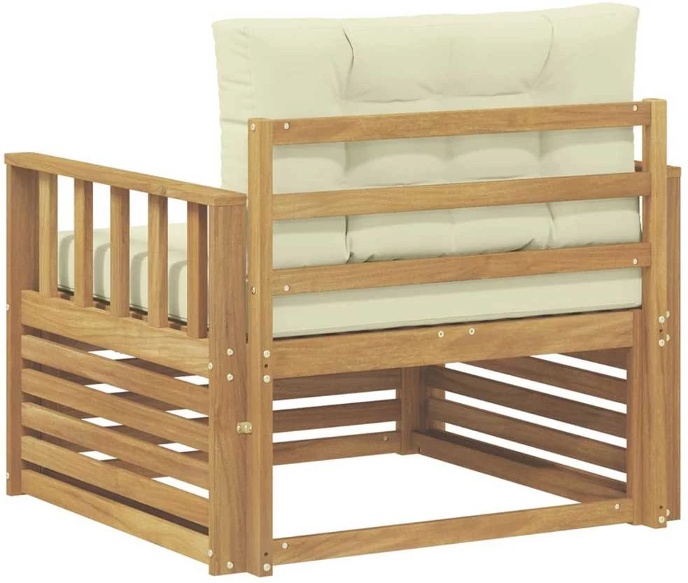 Lauko sofa Poliesteris Balta ir kreminė