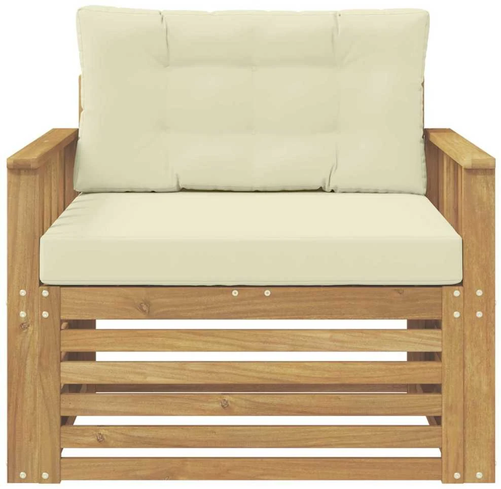 Lauko sofa Poliesteris Balta ir kreminė