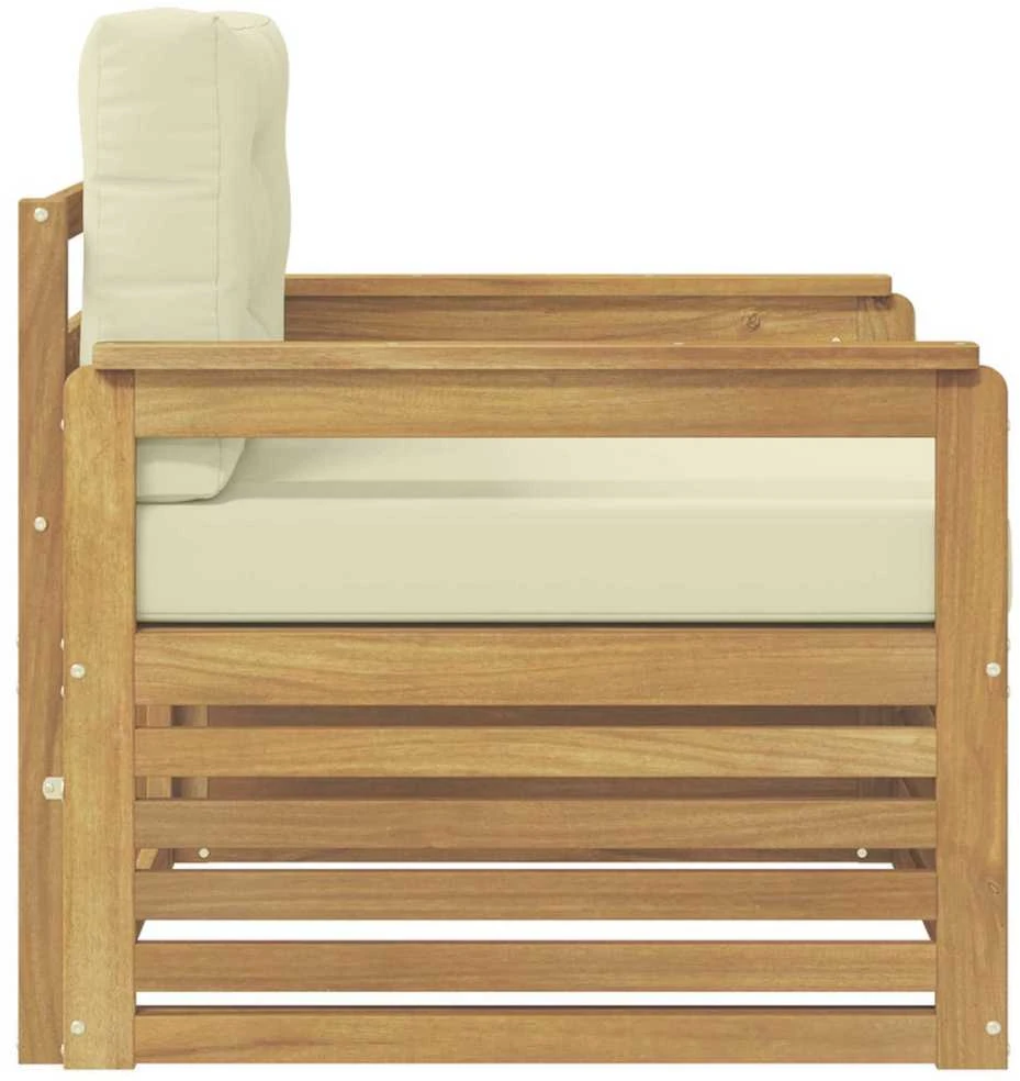 Lauko sofa Poliesteris Balta ir kreminė