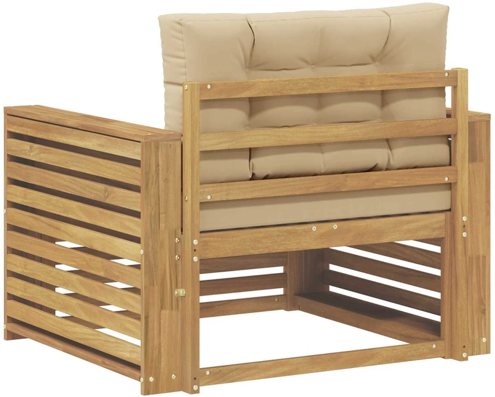 Lauko sofa Poliesteris Balta ir kreminė