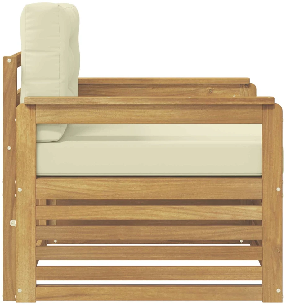 Lauko sofa Poliesteris Balta ir kreminė