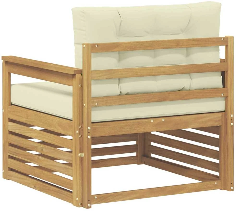 Lauko sofa Poliesteris Balta ir kreminė