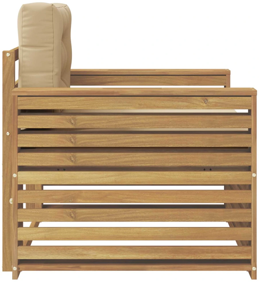 Lauko sofa Poliesteris Balta ir kreminė