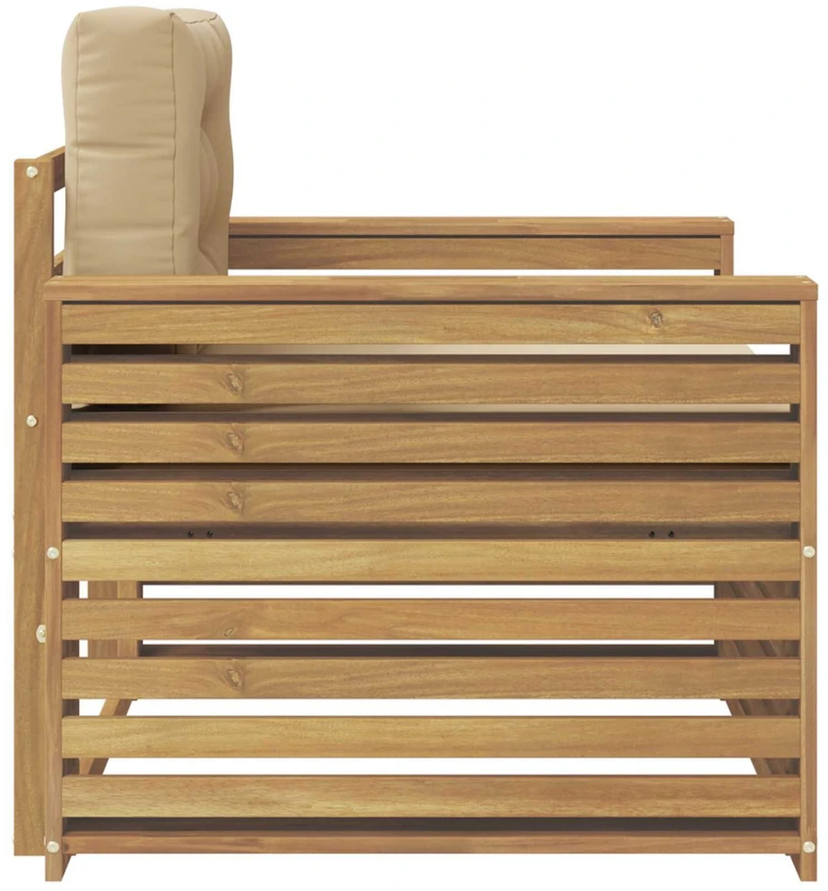 Lauko sofa Poliesteris Balta ir kreminė