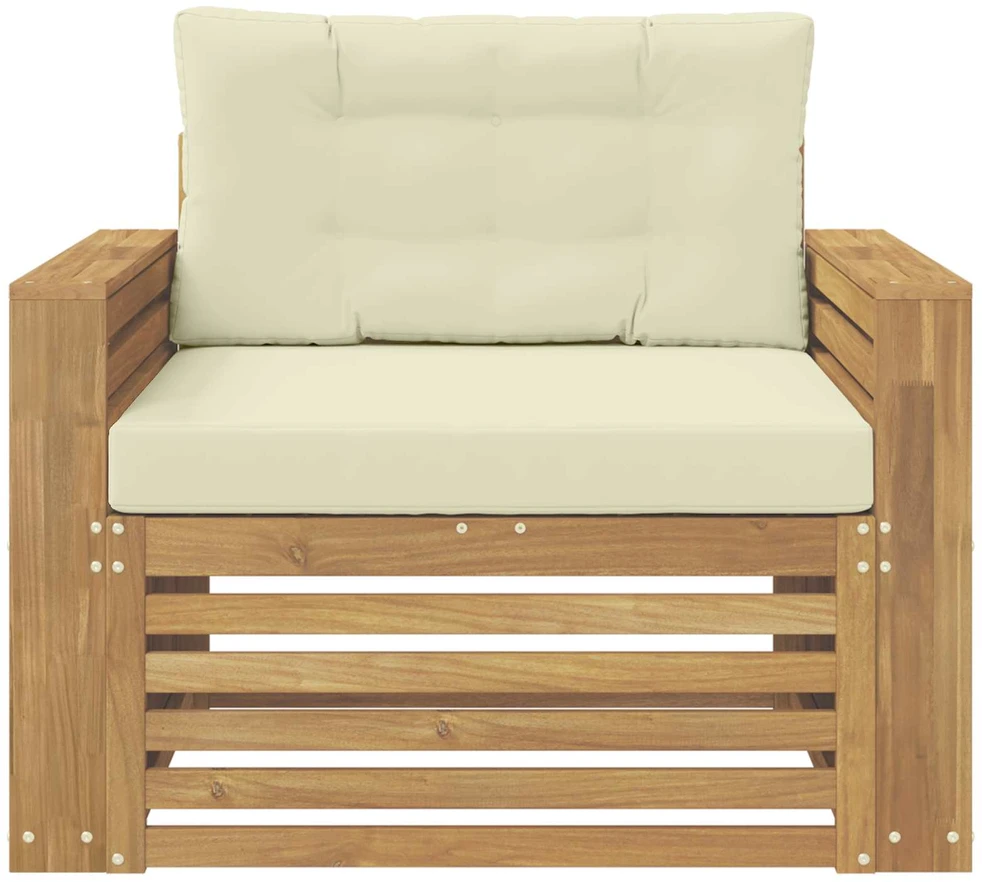 Lauko sofa Poliesteris Ruda ir kreminė