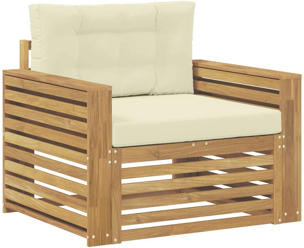 Lauko sofa Poliesteris Ruda ir kreminė