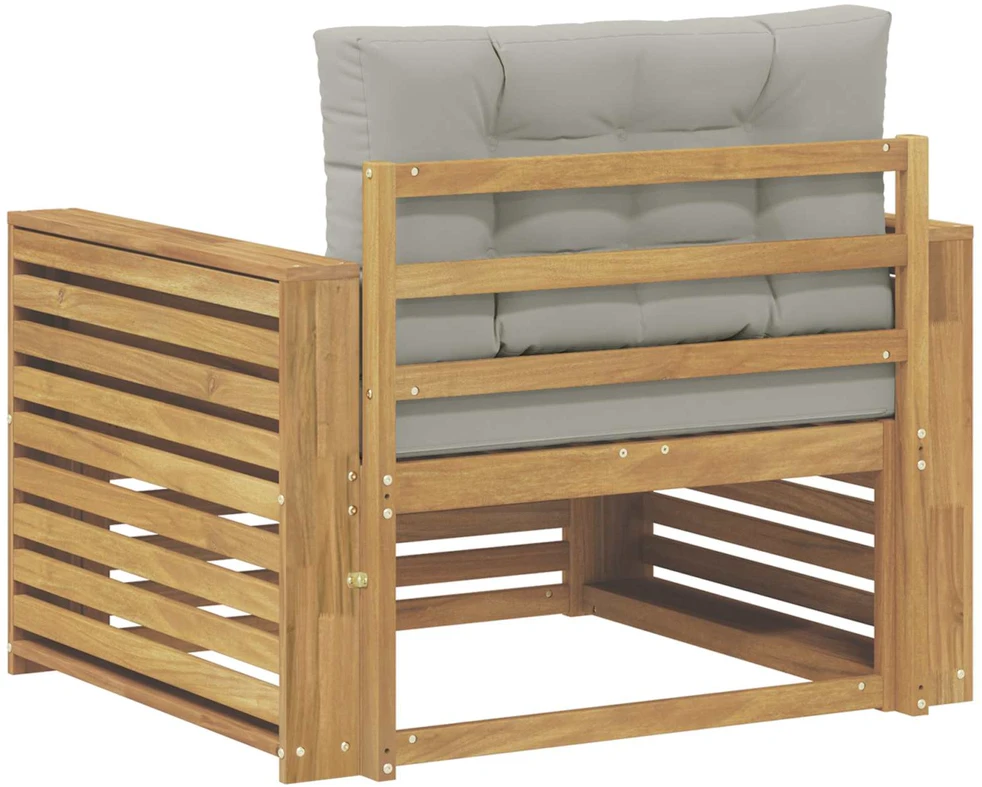 Lauko sofa Poliesteris Ruda ir šviesiai pilka