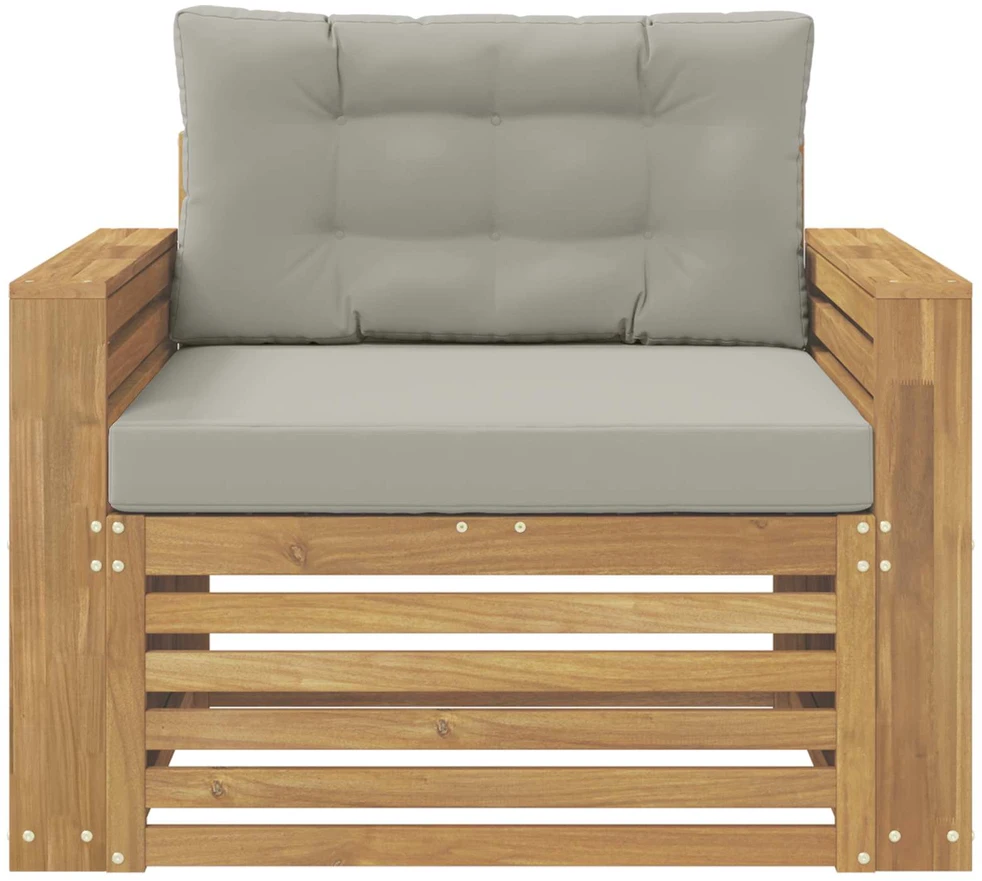 Lauko sofa Poliesteris Ruda ir šviesiai pilka