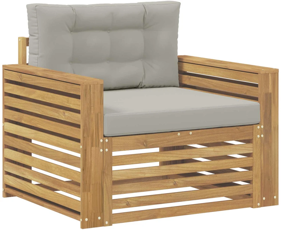 Lauko sofa Poliesteris Ruda ir šviesiai pilka