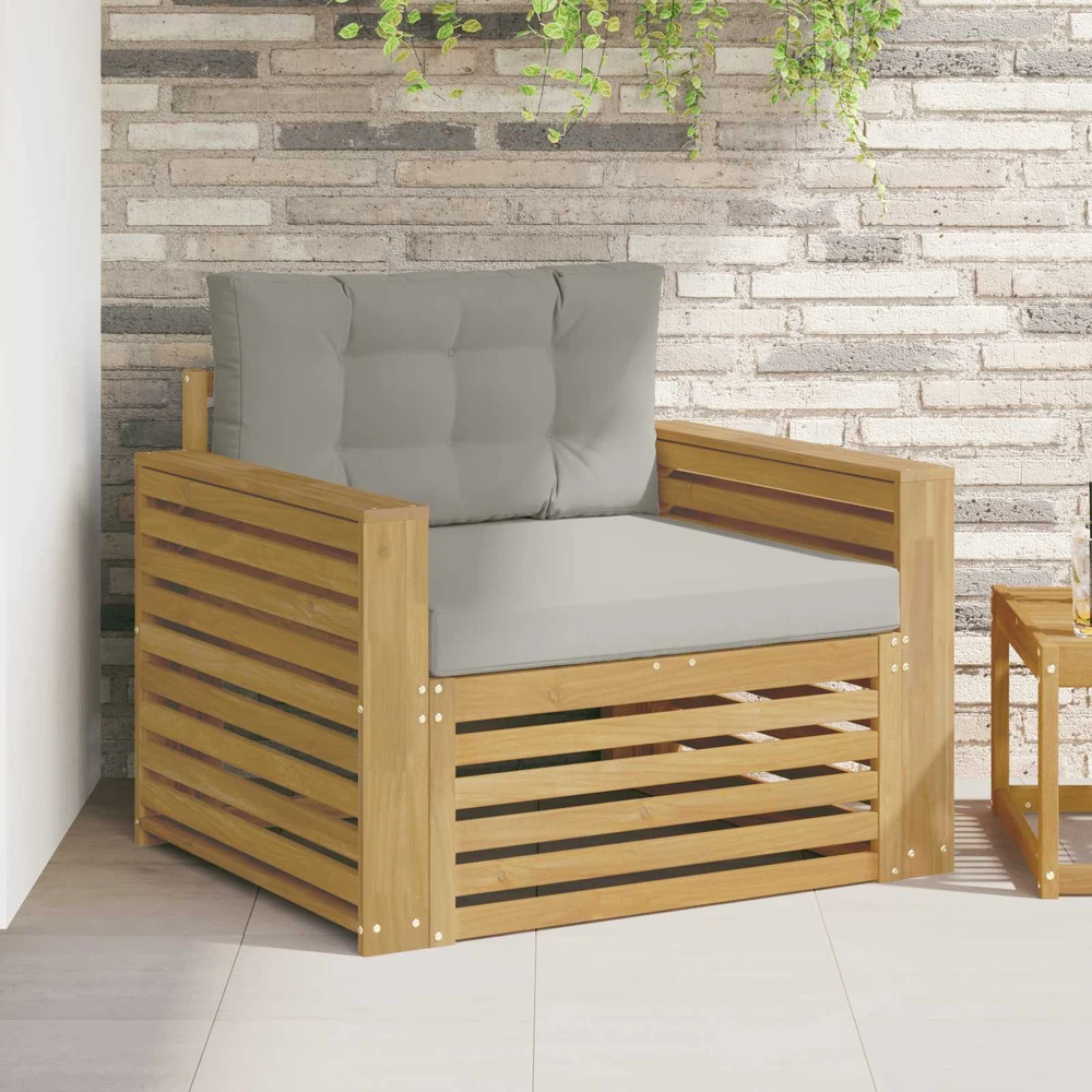 Lauko sofa Poliesteris Ruda ir šviesiai pilka