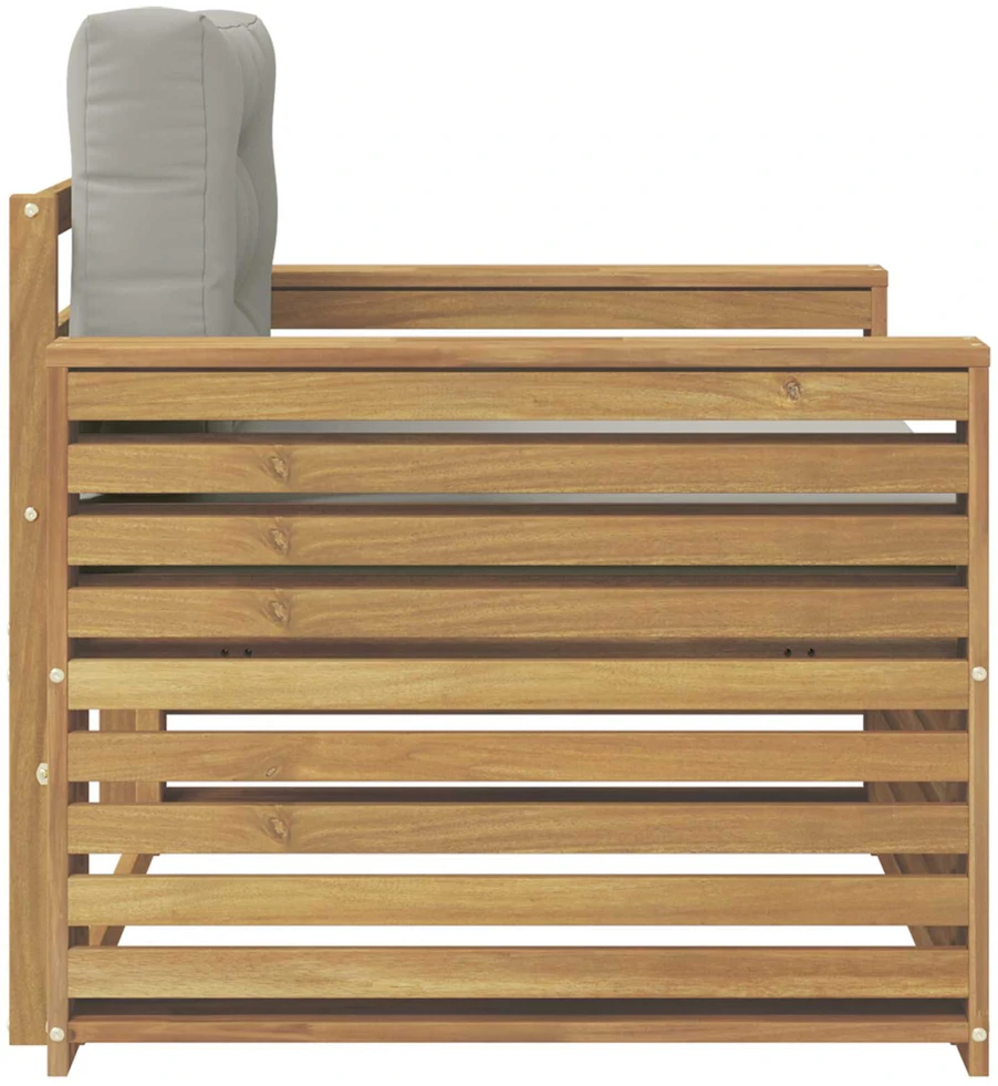 Lauko sofa Poliesteris Ruda ir šviesiai pilka