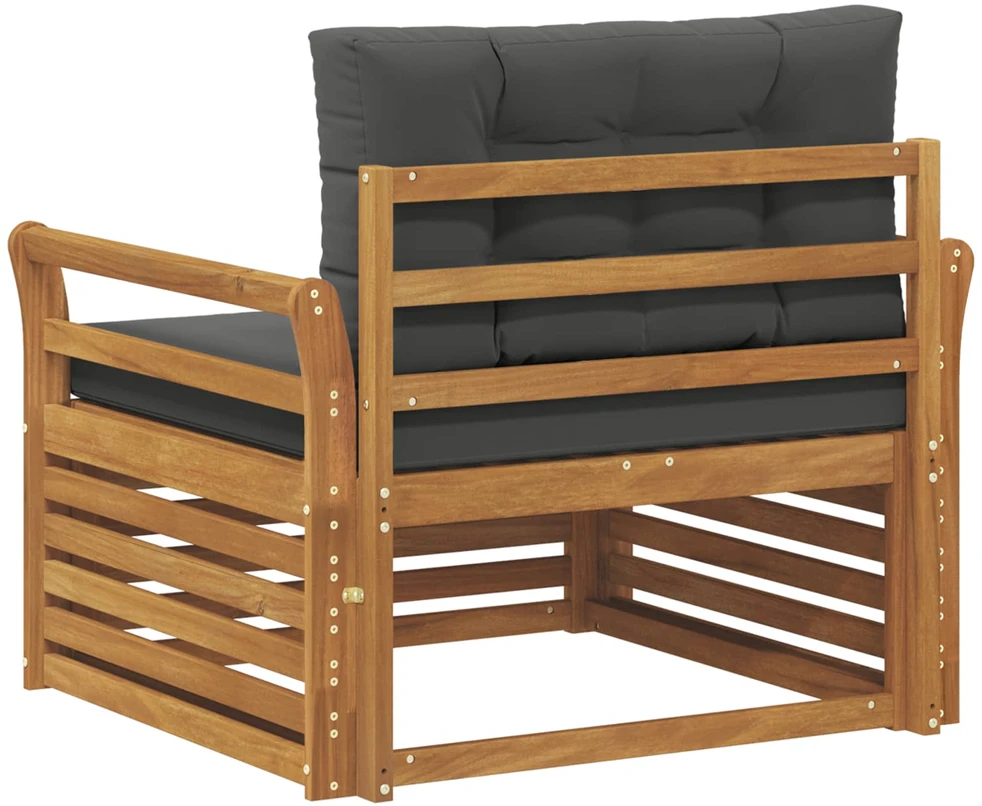 Lauko sofa Tvirta akacijos mediena ir poliesteris