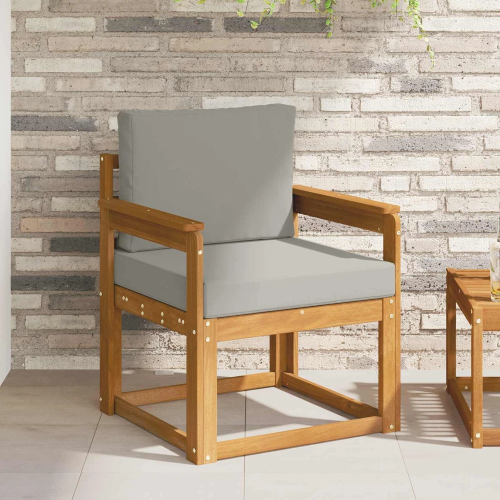 Lauko sofa Tvirta akacijos mediena ir poliesteris