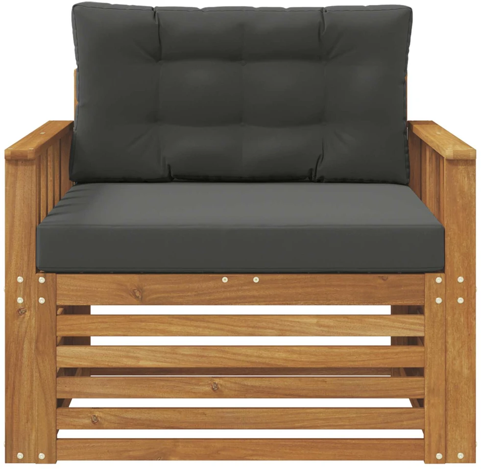 Lauko sofa Tvirta akacijos mediena ir poliesteris