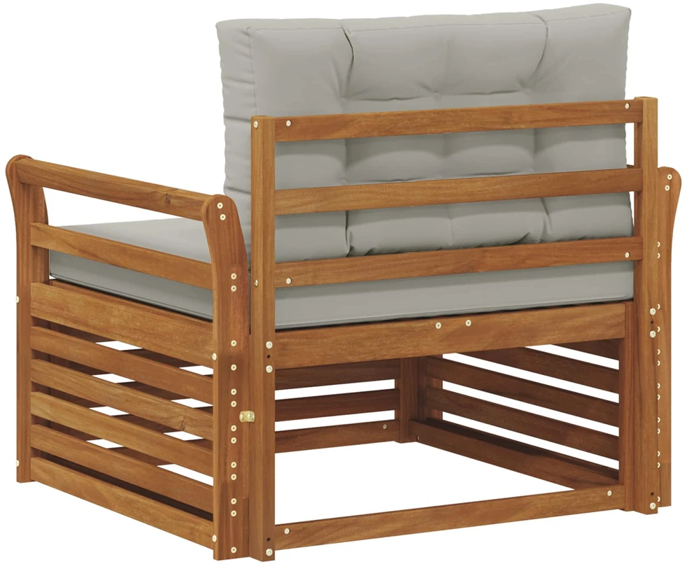 Lauko sofa Tvirta akacijos mediena ir poliesteris