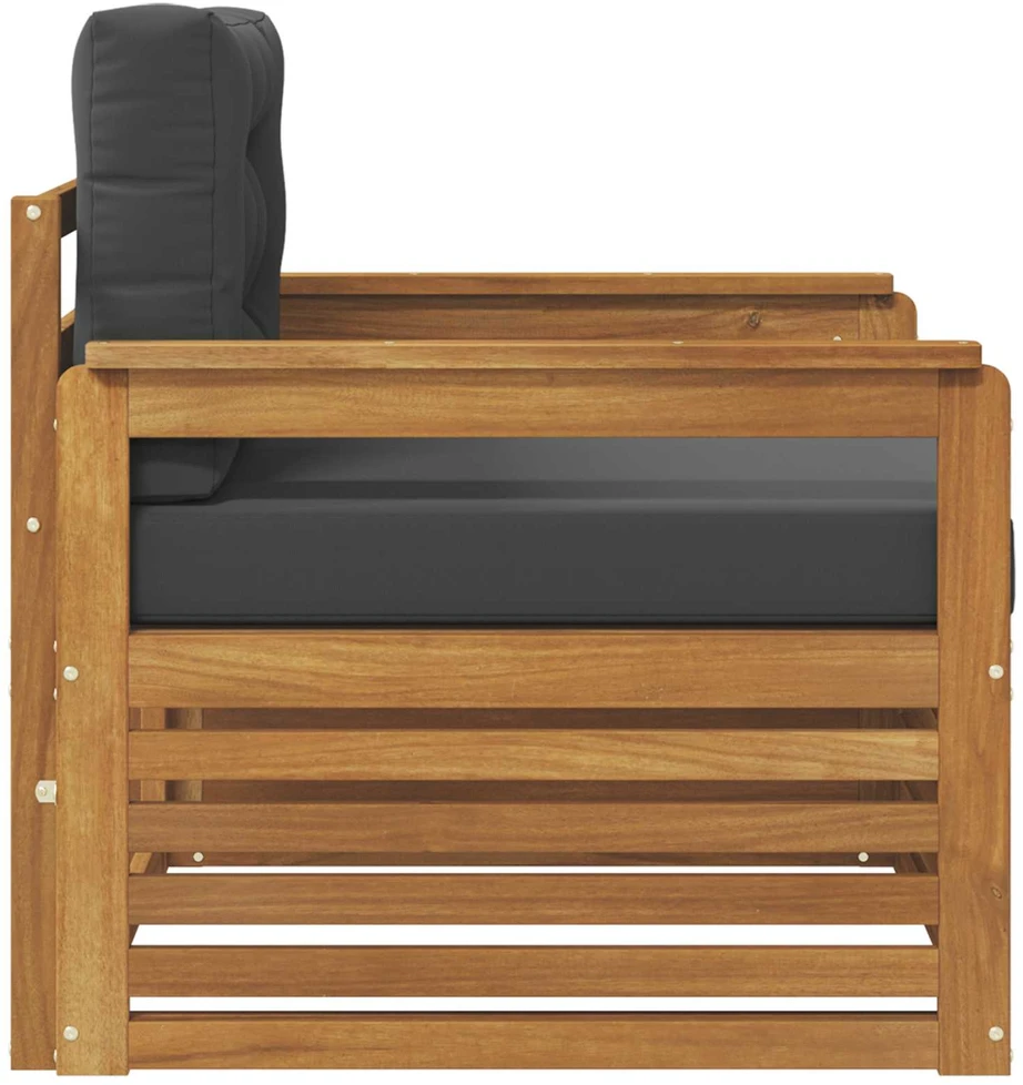 Lauko sofa Tvirta akacijos mediena ir poliesteris