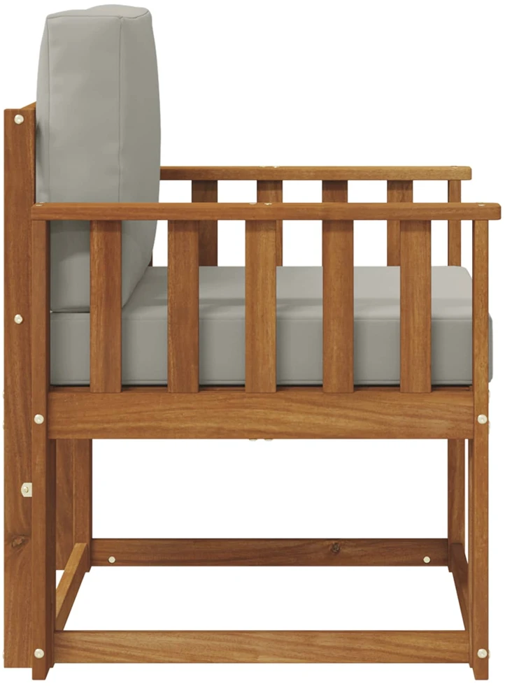 Lauko sofa Tvirta akacijos mediena ir poliesteris