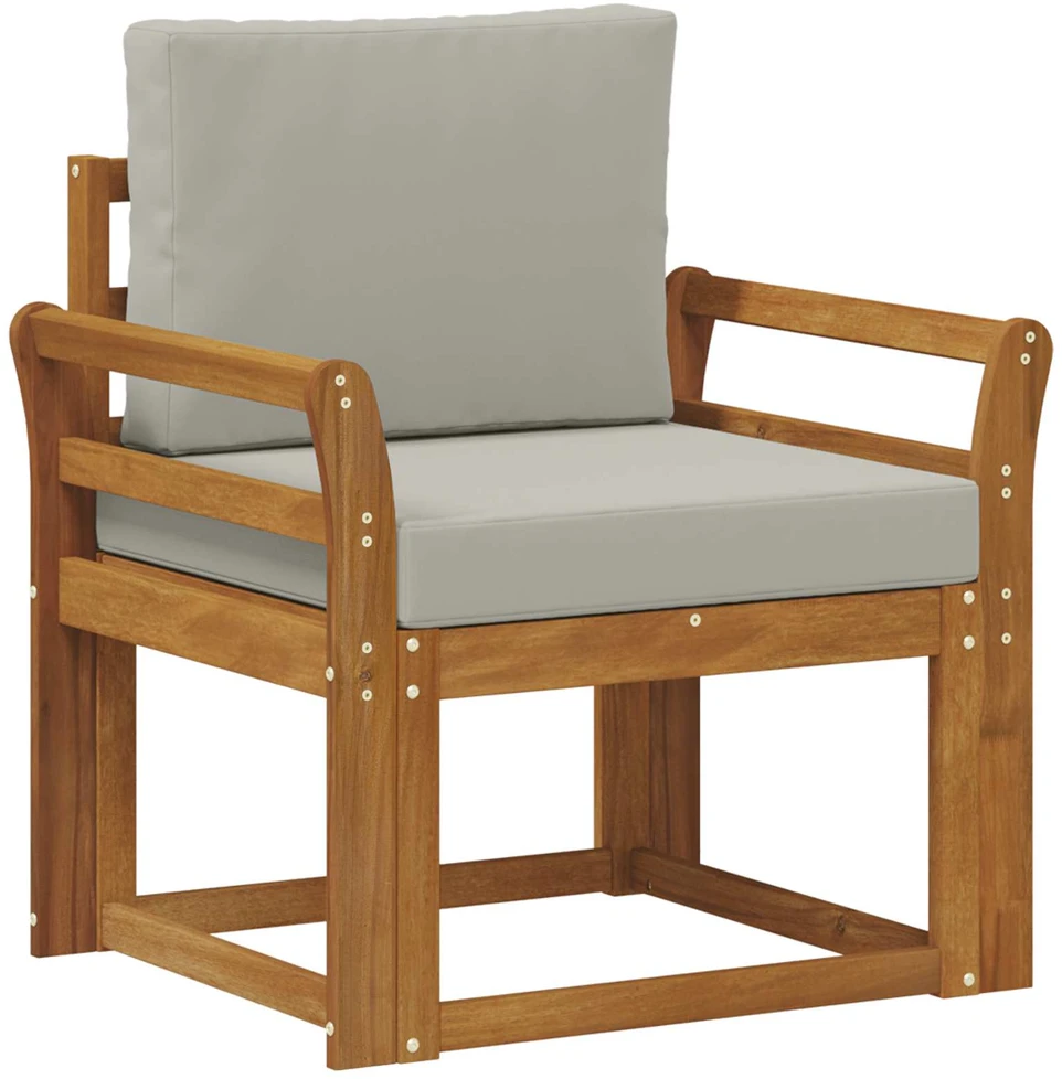Lauko sofa Tvirta akacijos mediena ir poliesteris