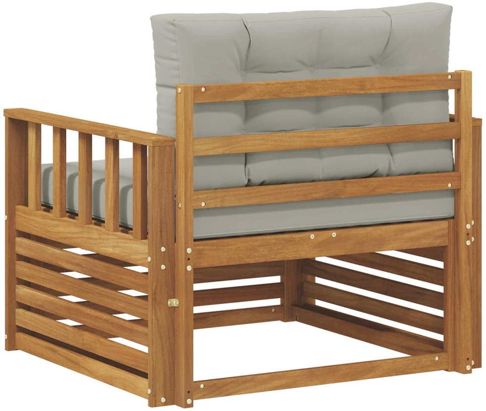 Lauko sofa Tvirta akacijos mediena ir poliesteris