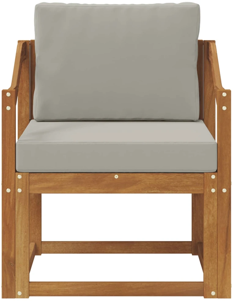Lauko sofa Tvirta akacijos mediena ir poliesteris