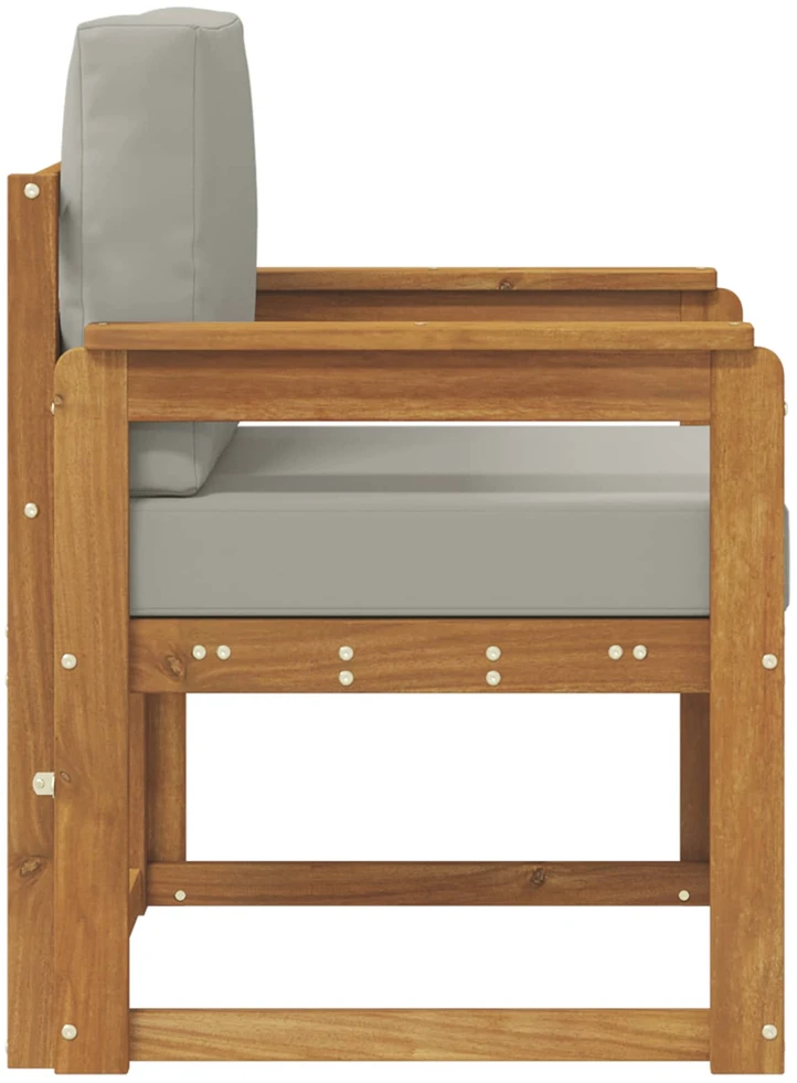 Lauko sofa Tvirta akacijos mediena ir poliesteris