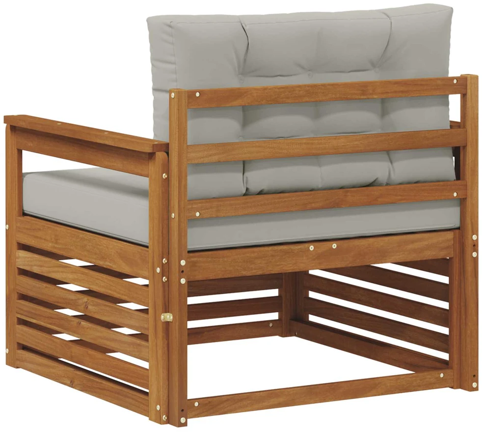 Lauko sofa Tvirta akacijos mediena ir poliesteris