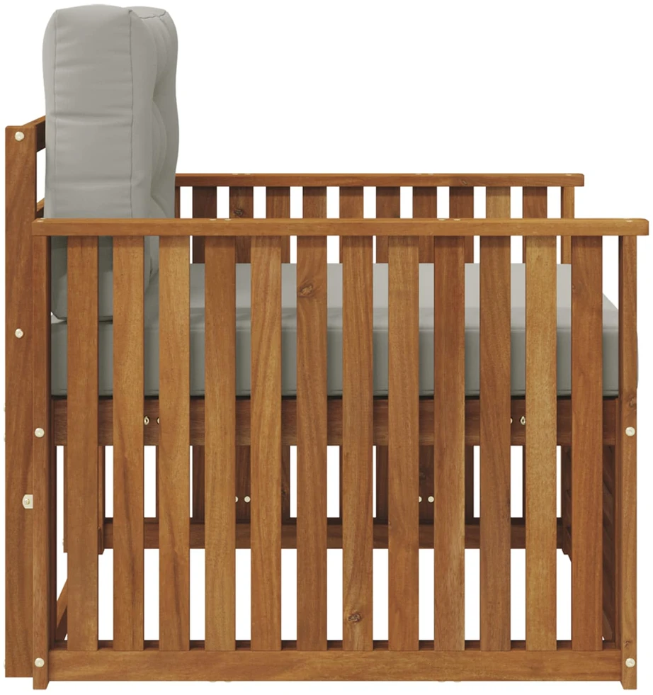 Lauko sofa Tvirta akacijos mediena ir poliesteris