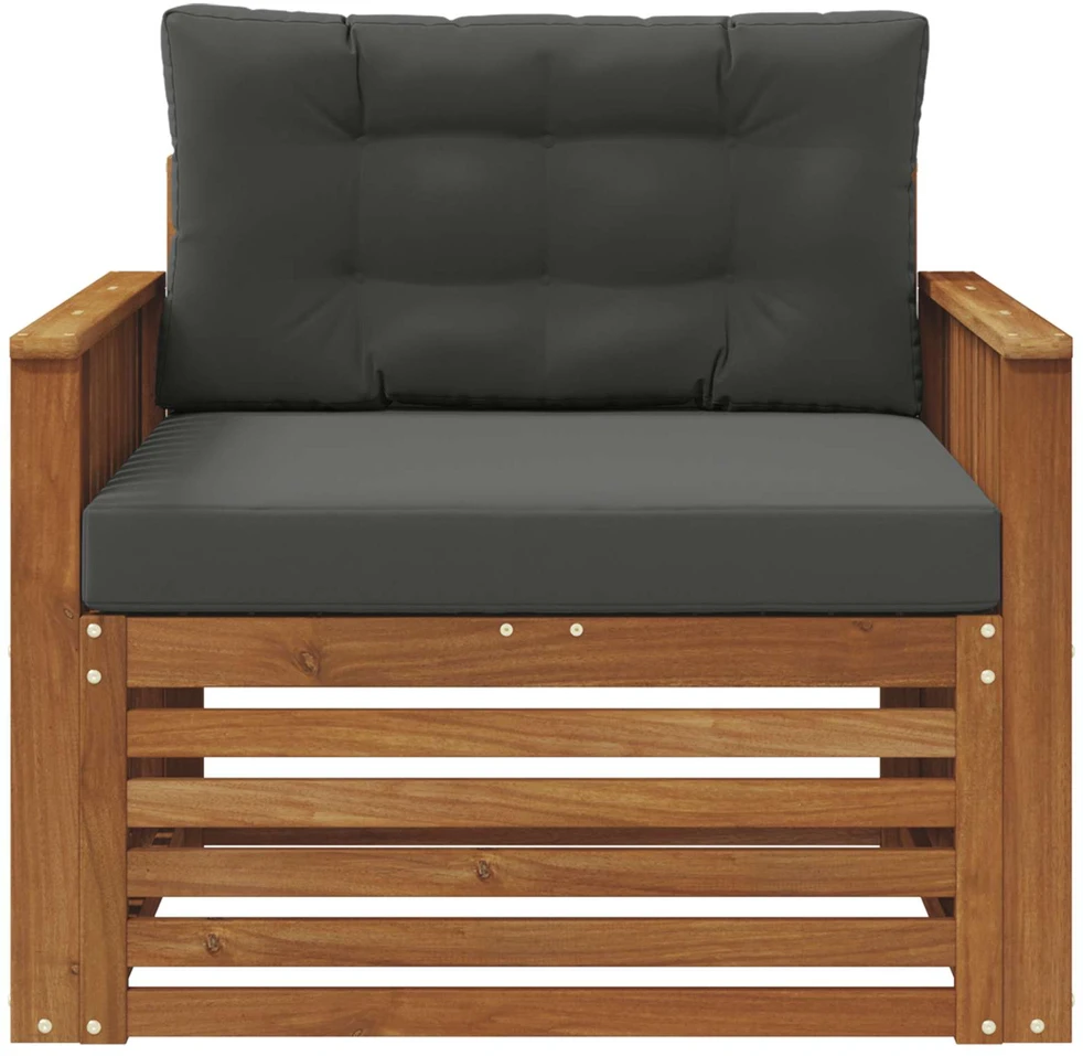 Lauko sofa Tvirta akacijos mediena ir poliesteris
