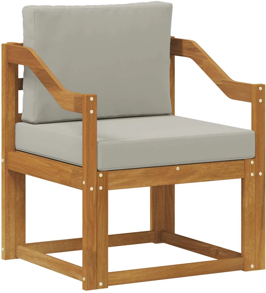 Lauko sofa Tvirta akacijos mediena ir poliesteris