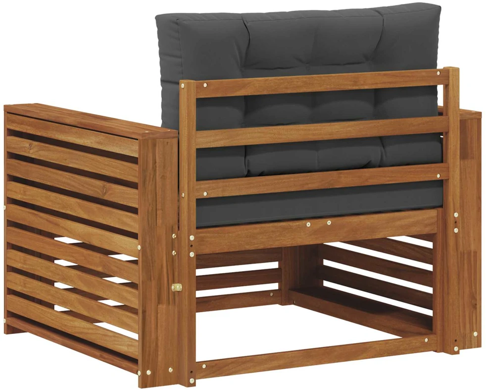Lauko sofa Tvirta akacijos mediena ir poliesteris